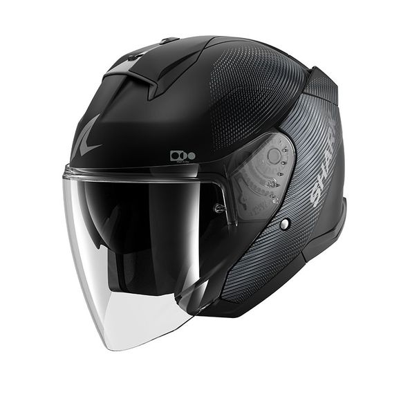 Shark SKWAL JET SP LYNE jet helmet - Black / WhiteRef: SH1854