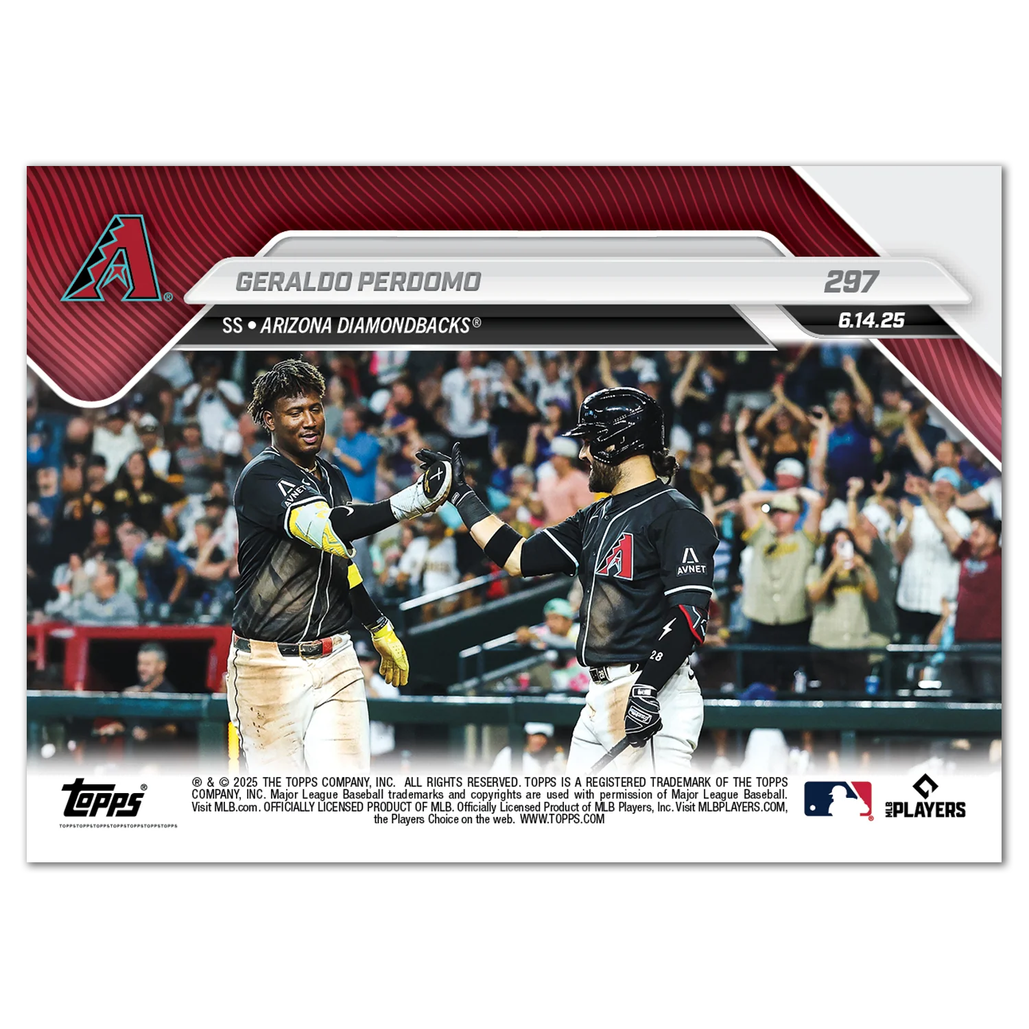Geraldo Perdomo - 2025 MLB Topps NOW® - Card 297