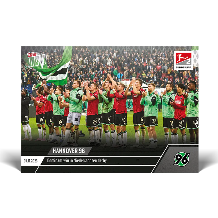 Topps UK - Hannover 96 - Dominant win in Niedersachsen derby - Bundesliga TOPPS NOW® Card #63