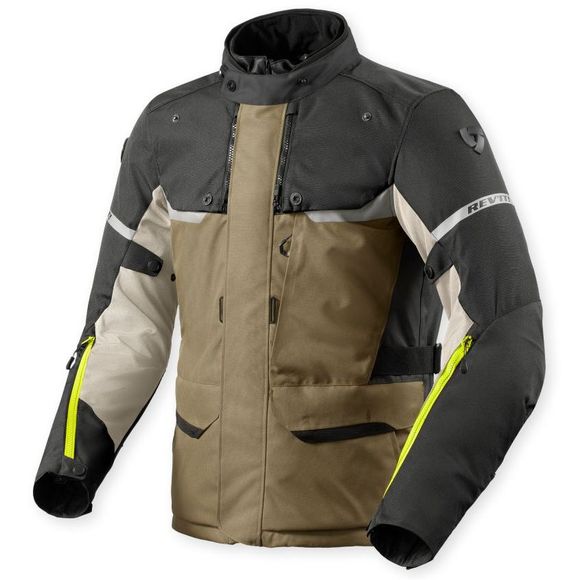Motorcycle jacket Rev it outback 4 H2O - Green / GrayRef: RI1438