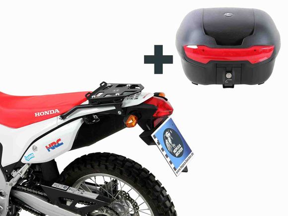 Top case Hepco & Becker Journey 40 Kit complet avec support - noirRef : HBE06082A / 650976 01 01-089 bl