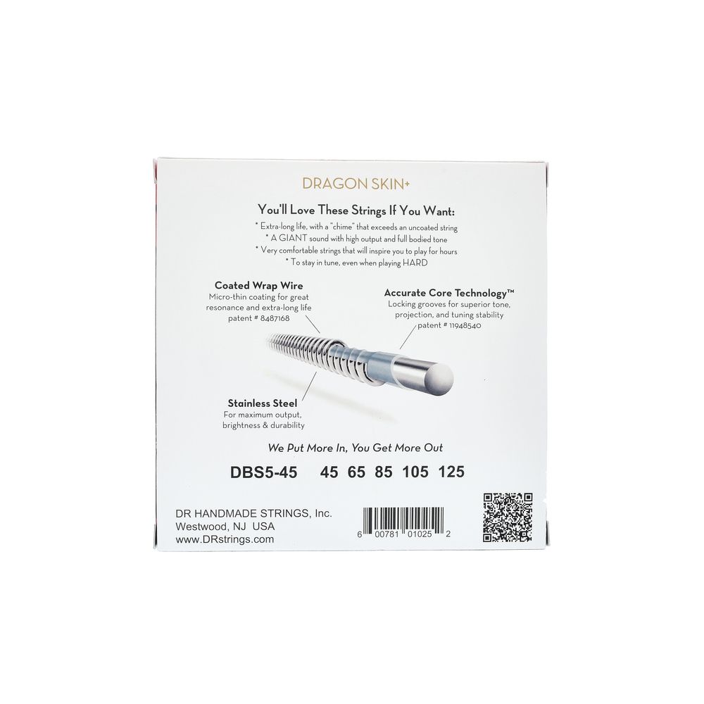 DR Strings Dragon Skin+ DBS5