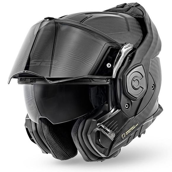 LS2 FF901 ADVANT X CARBON Modular Helmet - SOLID - BlackRef: LS0806