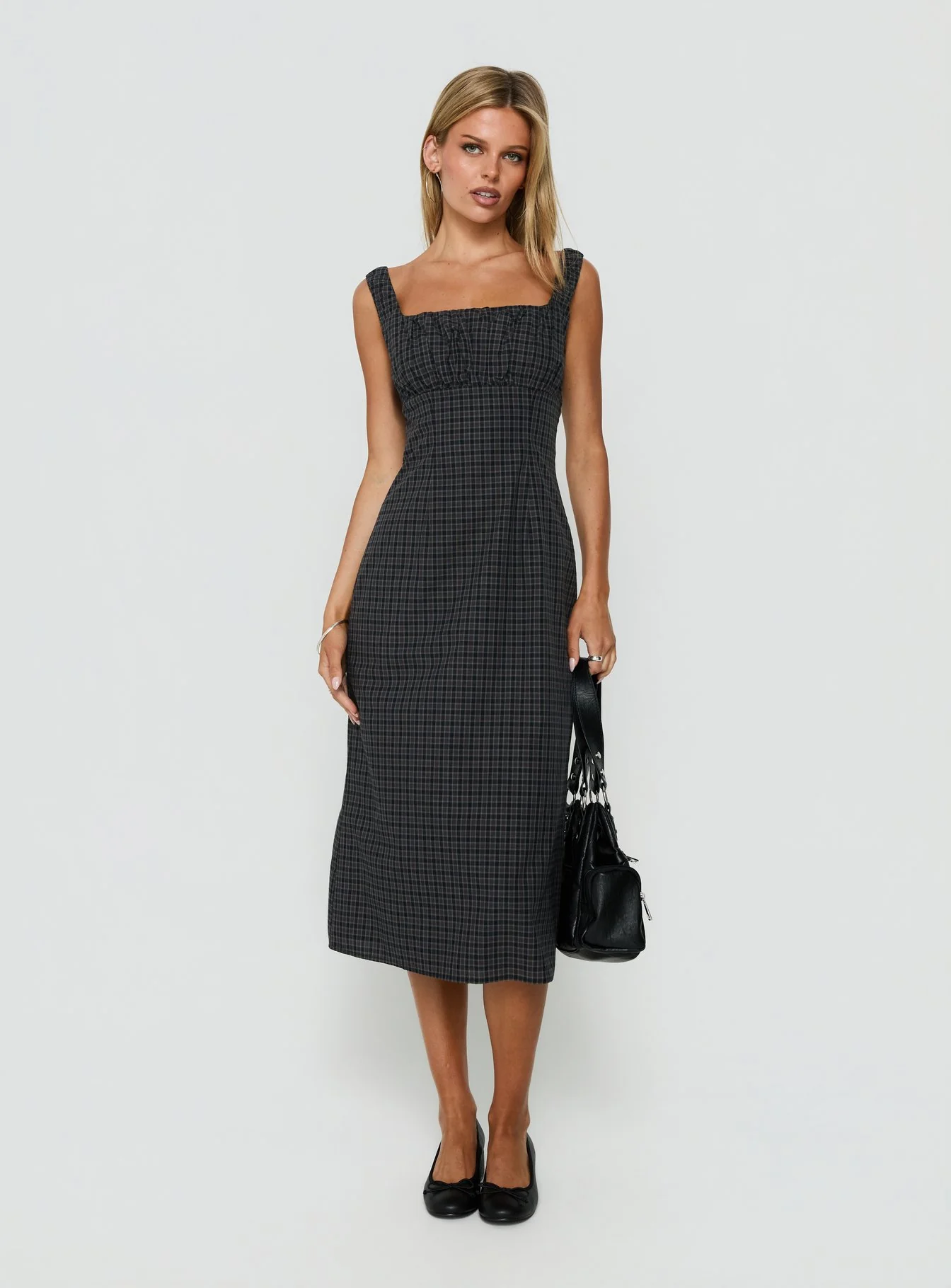 Donnamarie Midi Dress Check