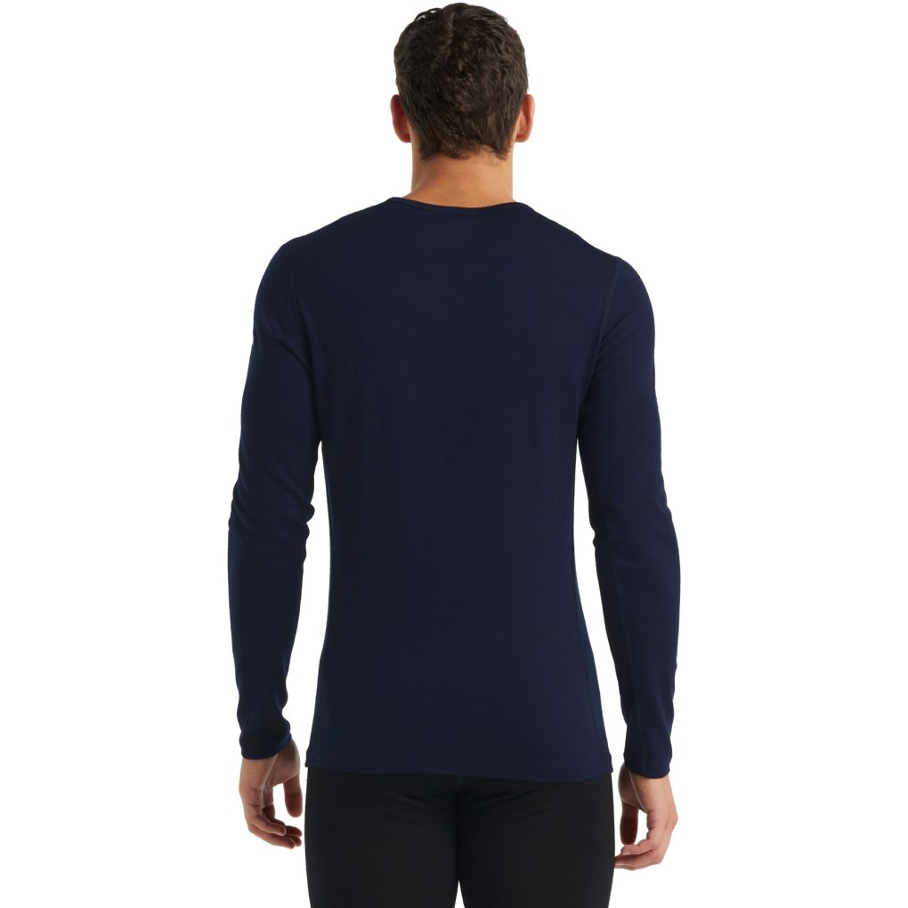 Icebreaker Merino 260 Tech Long Sleeve Crewe Thermal Top Men - Midnight Navy