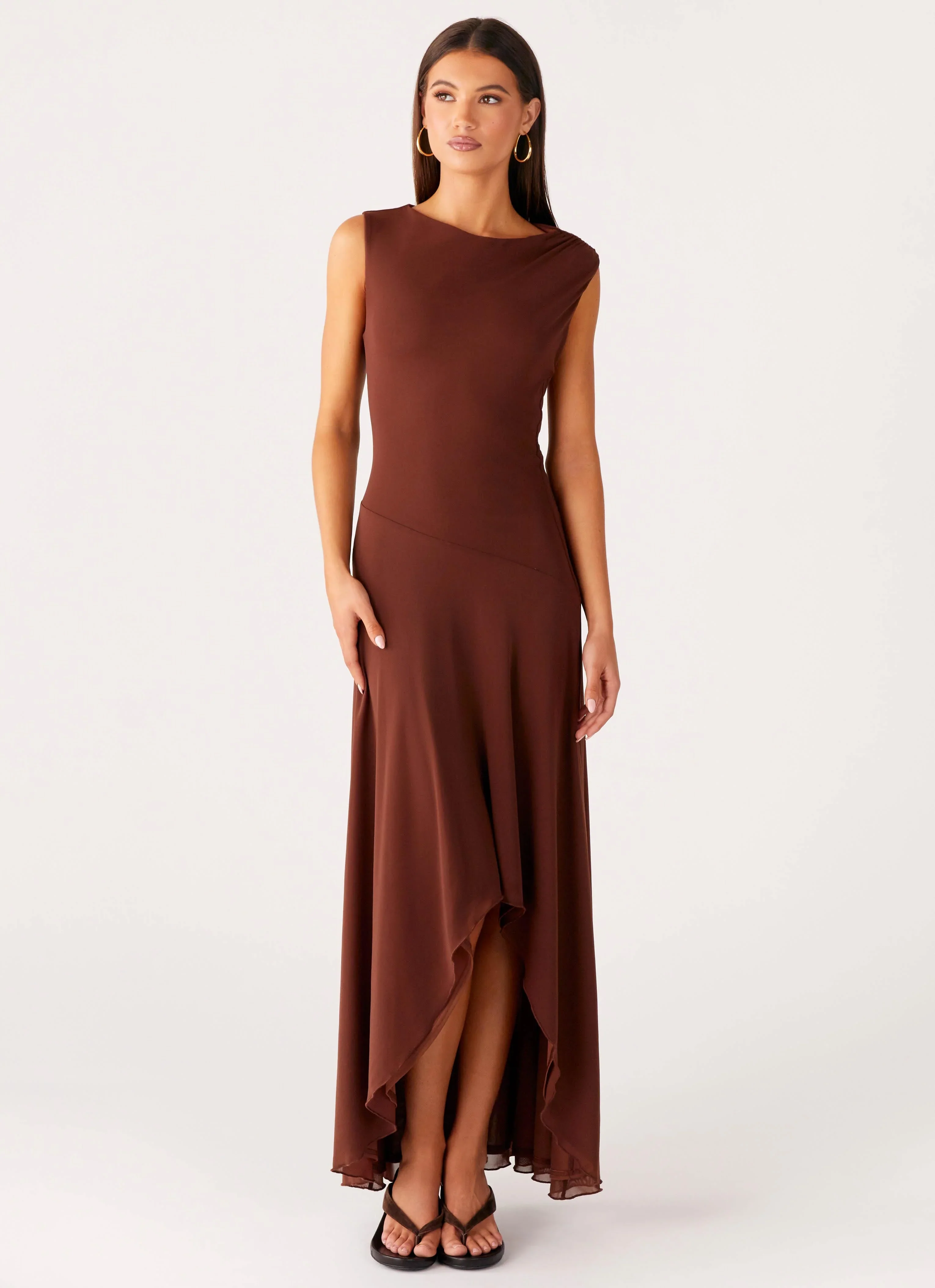 Danika Maxi Dress - Chocolate