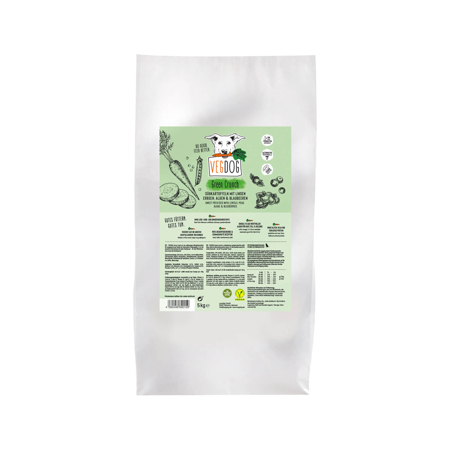 Vegdog Green Crunch - 5 kg