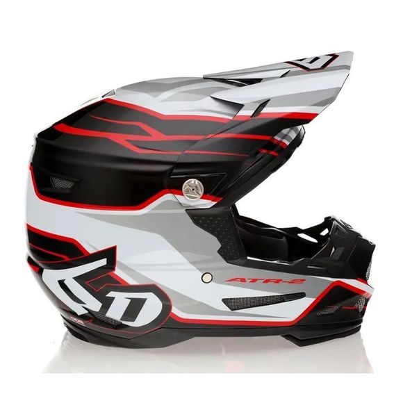 6D Helmets ATR-2 PHASE 2024 cross Helmet - White / RedRef: DH0033