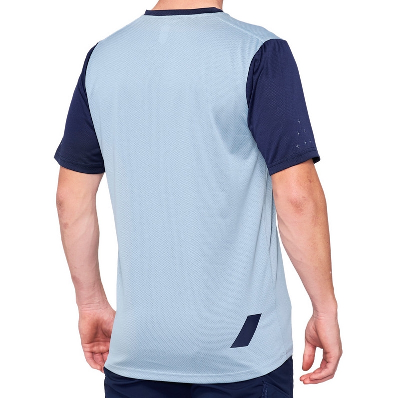 100% Ridecamp Short Sleeve Jersey Men - light slate/navy