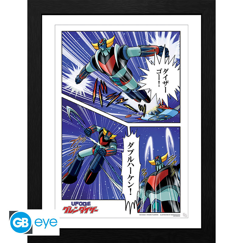 GRENDIZER Framed print Grendizer in action