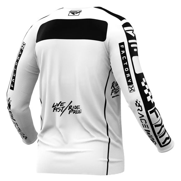 FXR YOUTH PODIUM 24 cross jersey - White / BlackRef: FXR0475