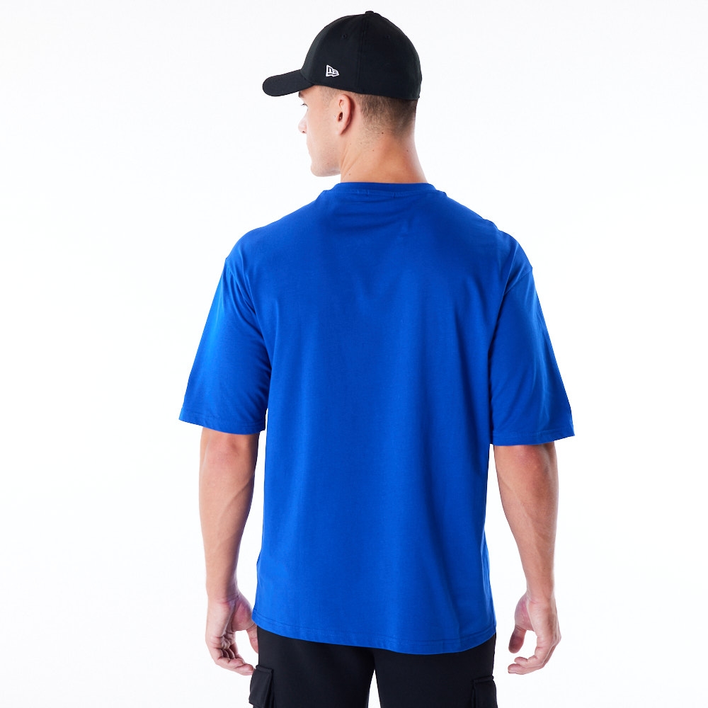 Denver Nuggets Script New Era Oversized NBA T-Shirt Blue