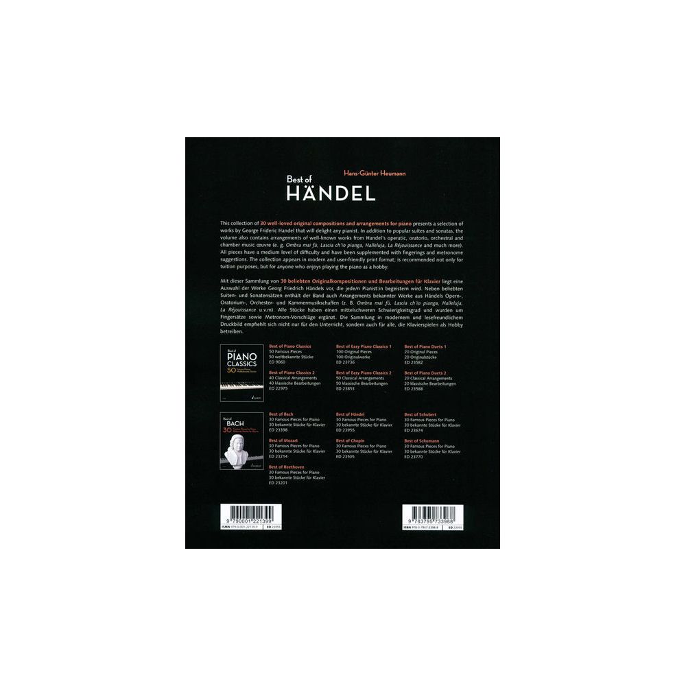 Schott Best Of Händel – Thomann Ireland