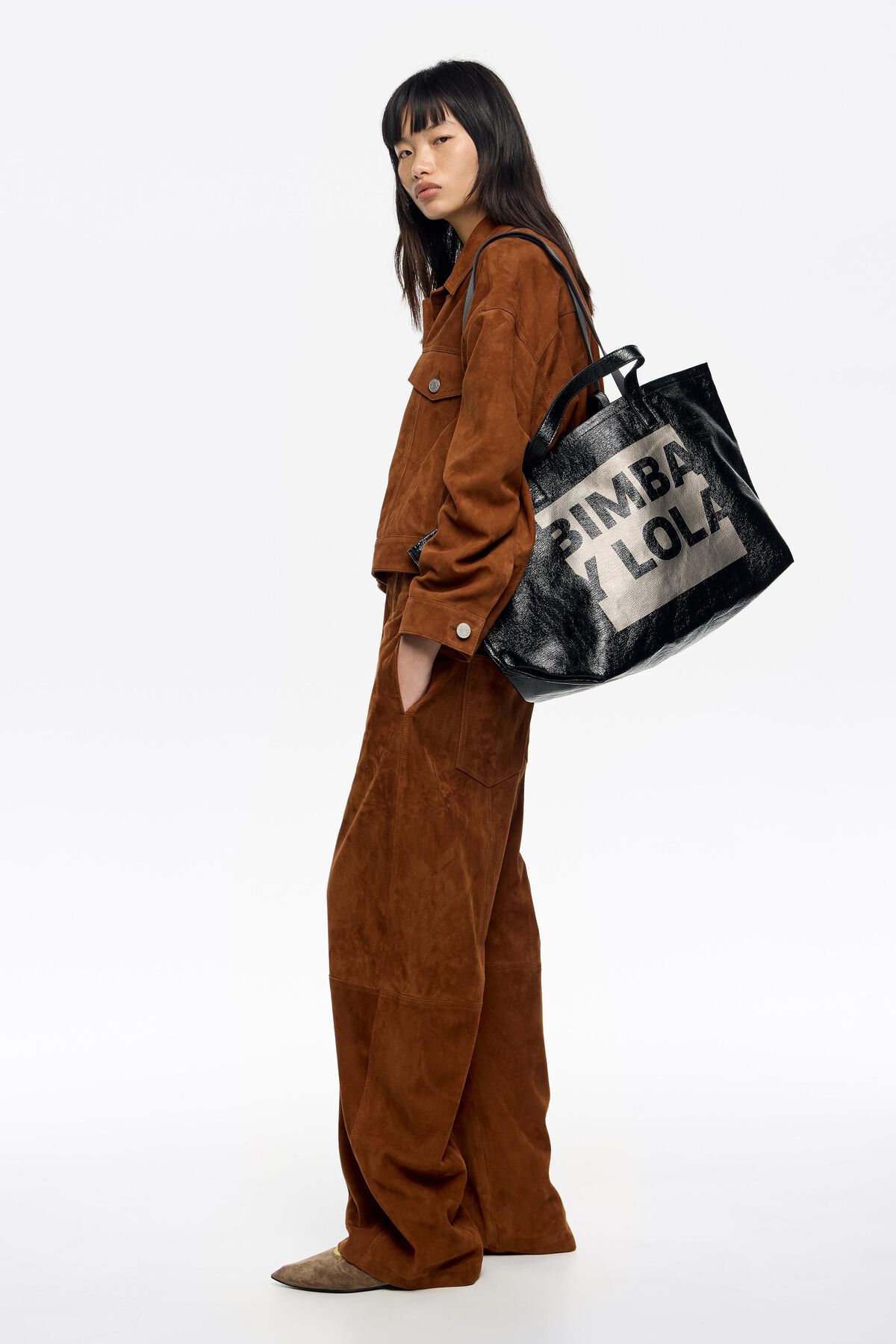 Black big shopper bag