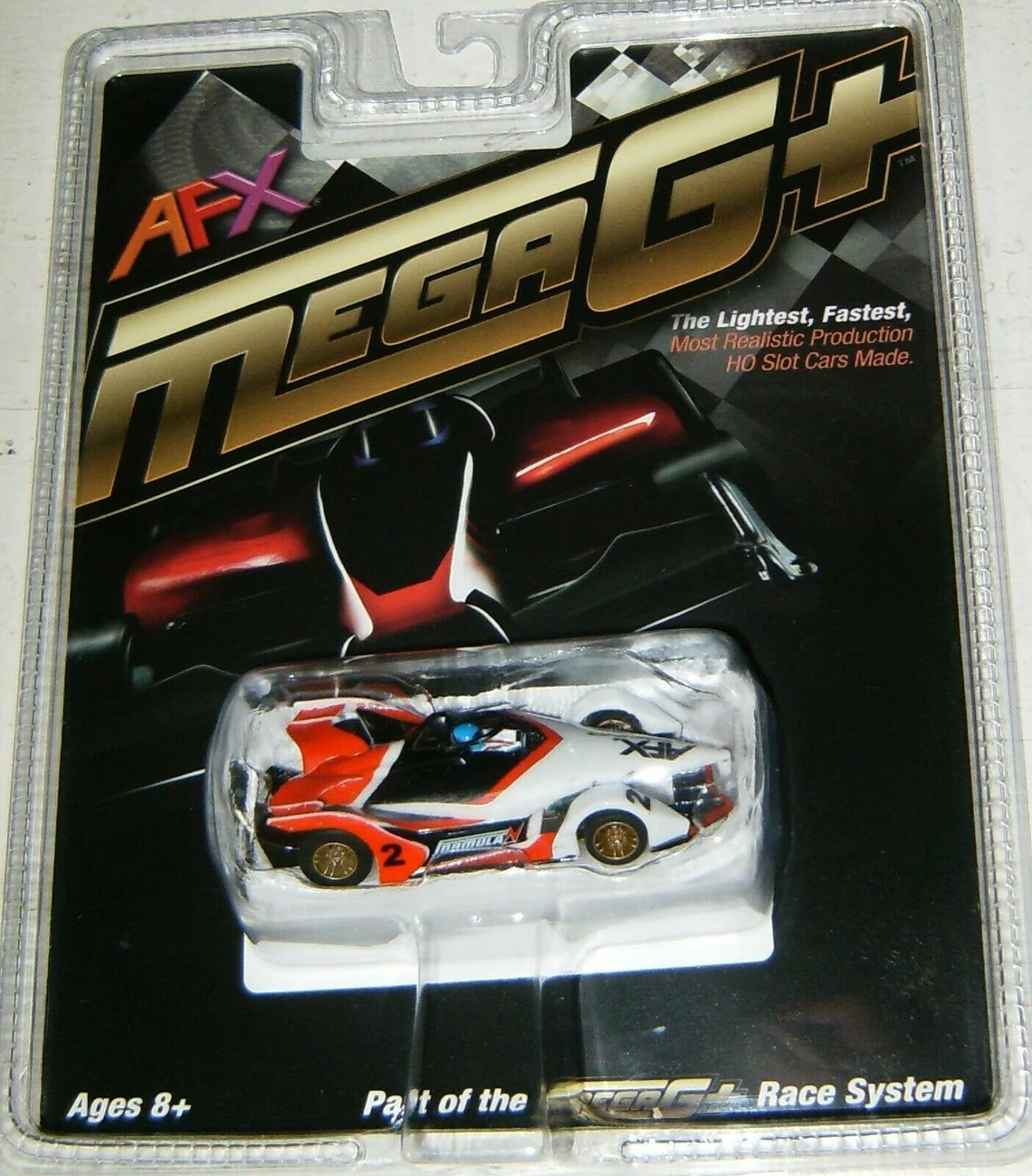 AFX HO Mega G+ Formula N Black/Red/White #2 Slot Race Car AFX22015