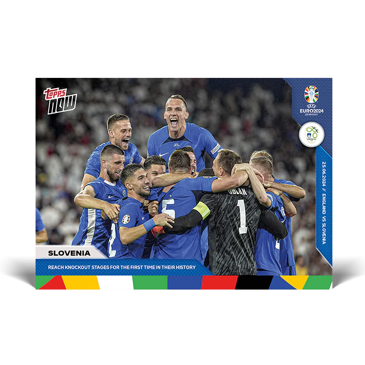 Slovenia - Reach knockout stages for the first time in their history - EURO 2024 TOPPS NOW® Card 29