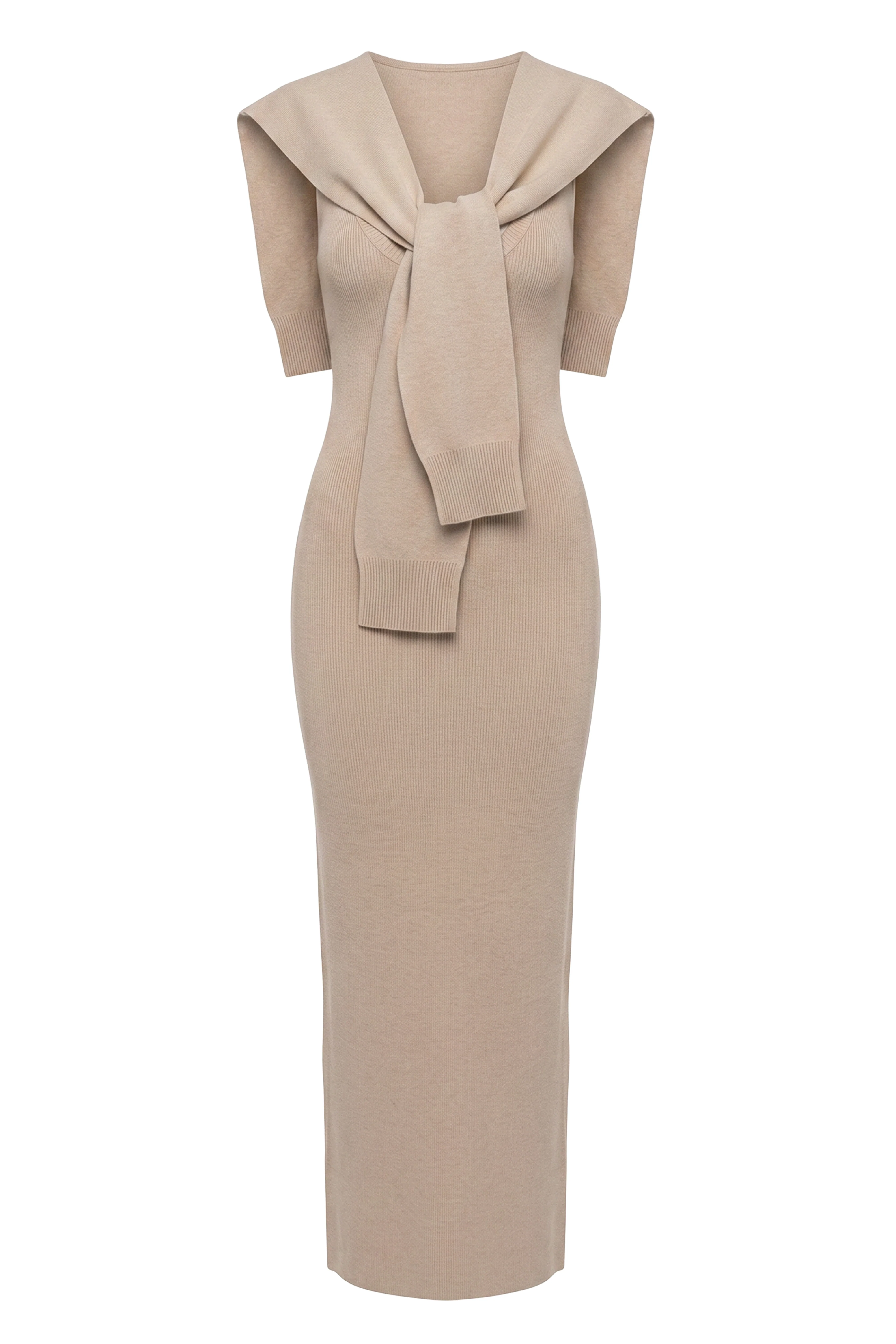 Oatmeal Florence Knit Maxi Dress