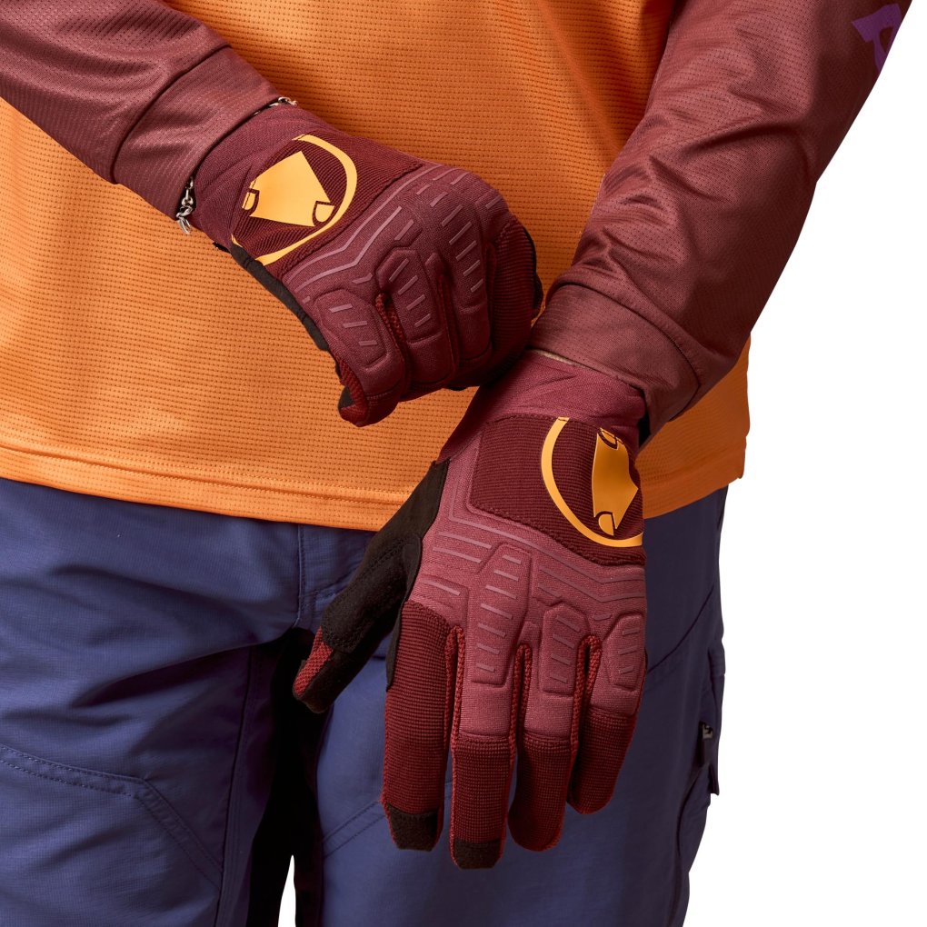 Endura SingleTrack II Gloves - end mahogany