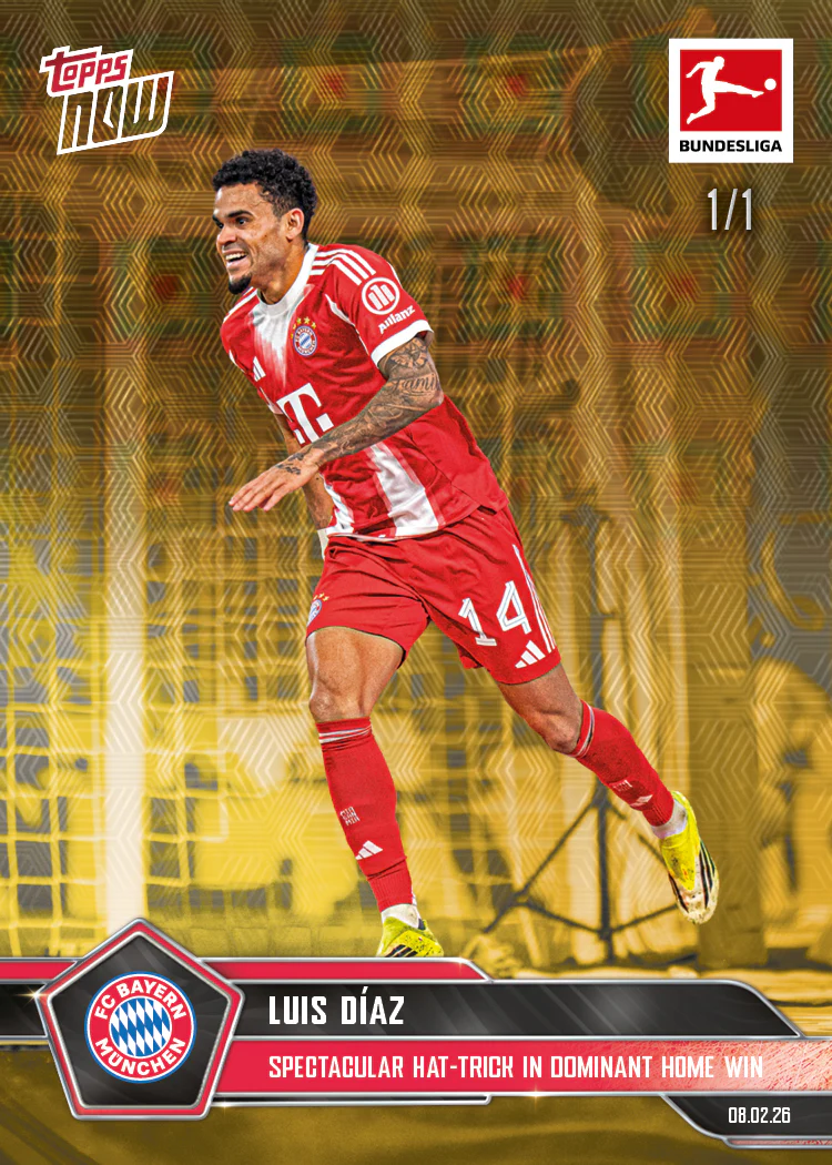 Luis Díaz - 2025-26 Bundesliga Topps NOW® - Card 120 - PR: 469
