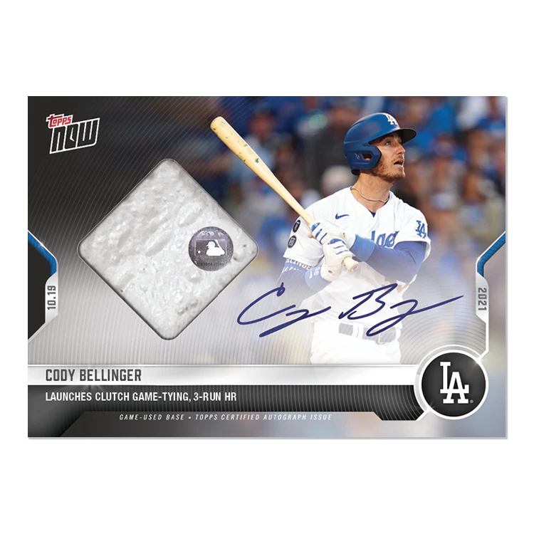 On-Card Auto-Relic # to 99 - Cody Bellinger - 2021 MLB TOPPS NOW® Card 992A