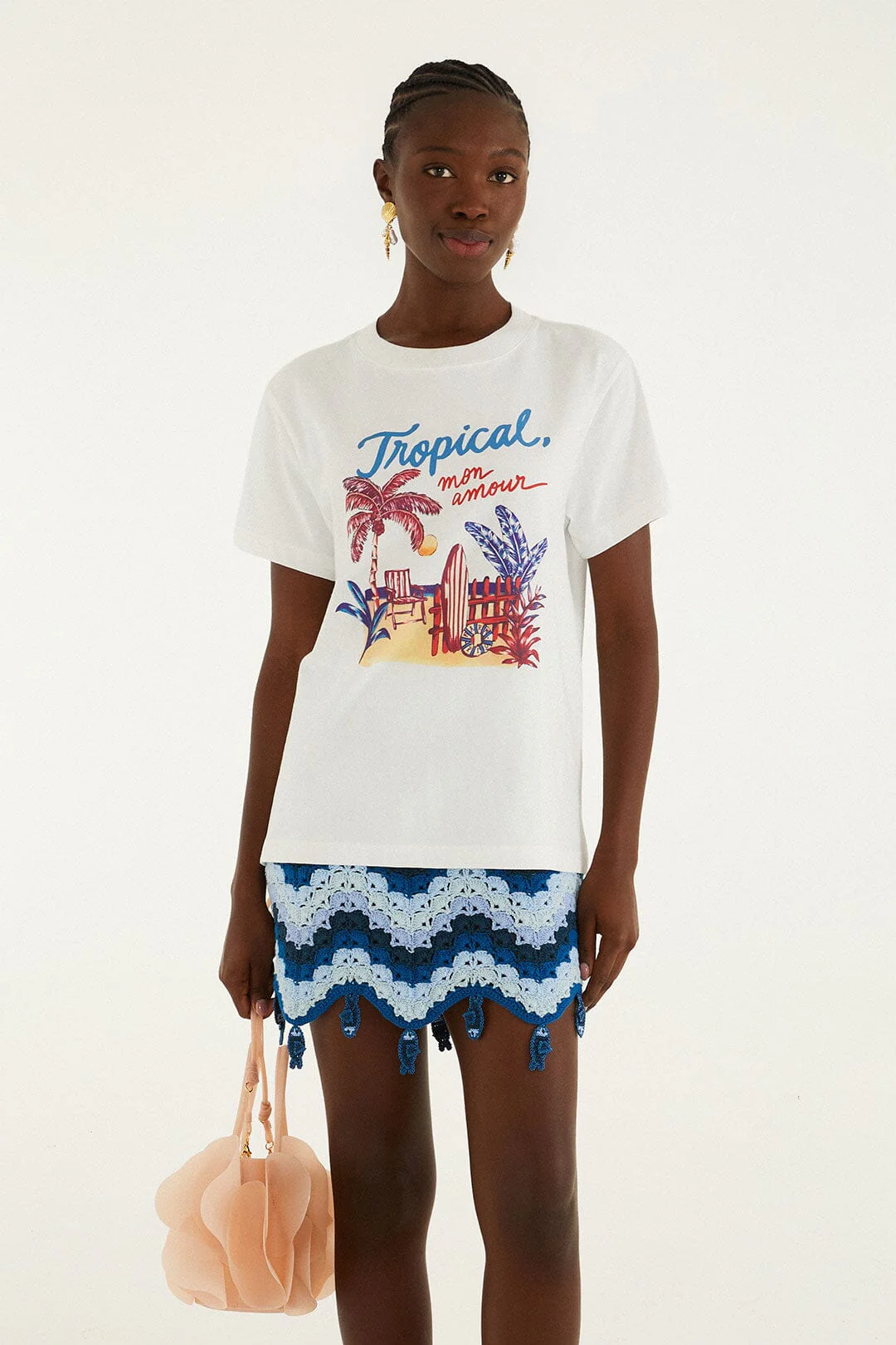 Multicolor Summer Diary Fit T-Shirt