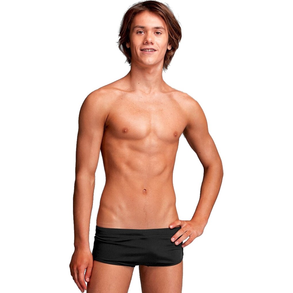 Funky Trunks Sidewinder Eco Swim Trunks Boys - Still Black