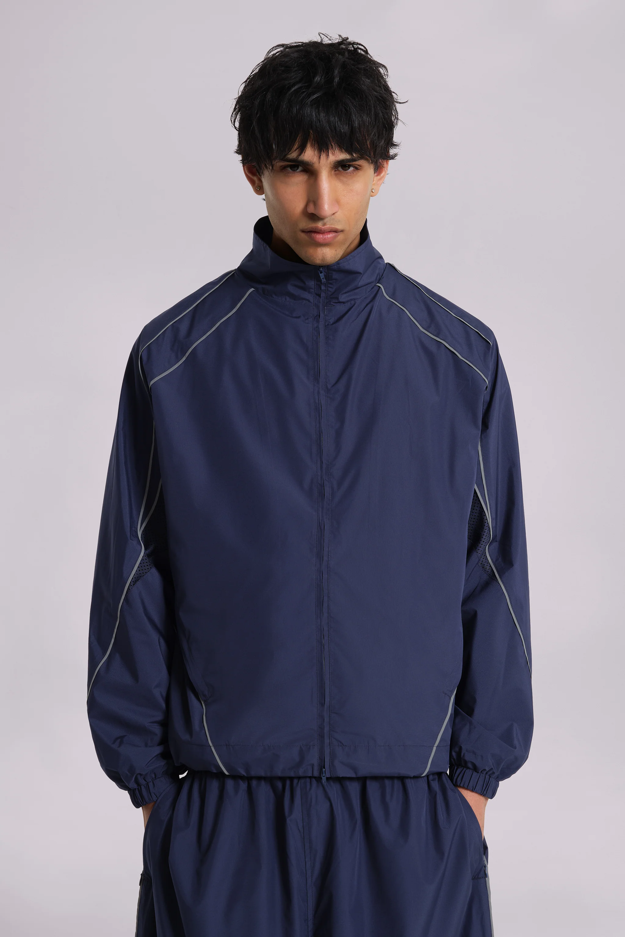 Navy Vapor Tracksuit Top