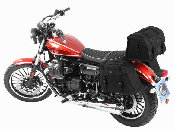Hepco & Becker Cutout saddlebag spreaders for leather saddlebags - blackMOTO GUZZI 900 V9 BOBBER - 2021 - 2024Ref: Hbe05550A / 626559 00 01