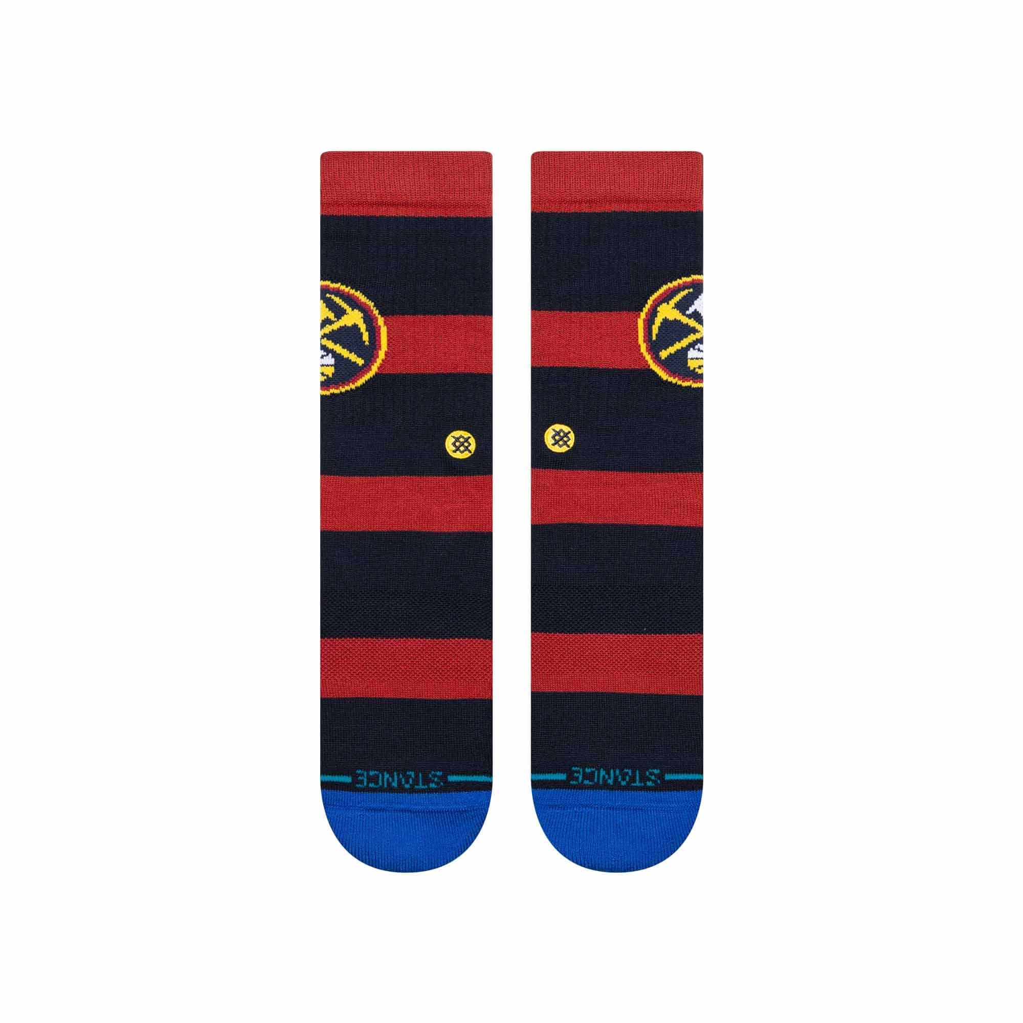 Denver Nuggets Stance Prep School NBA Crew Socks Navy