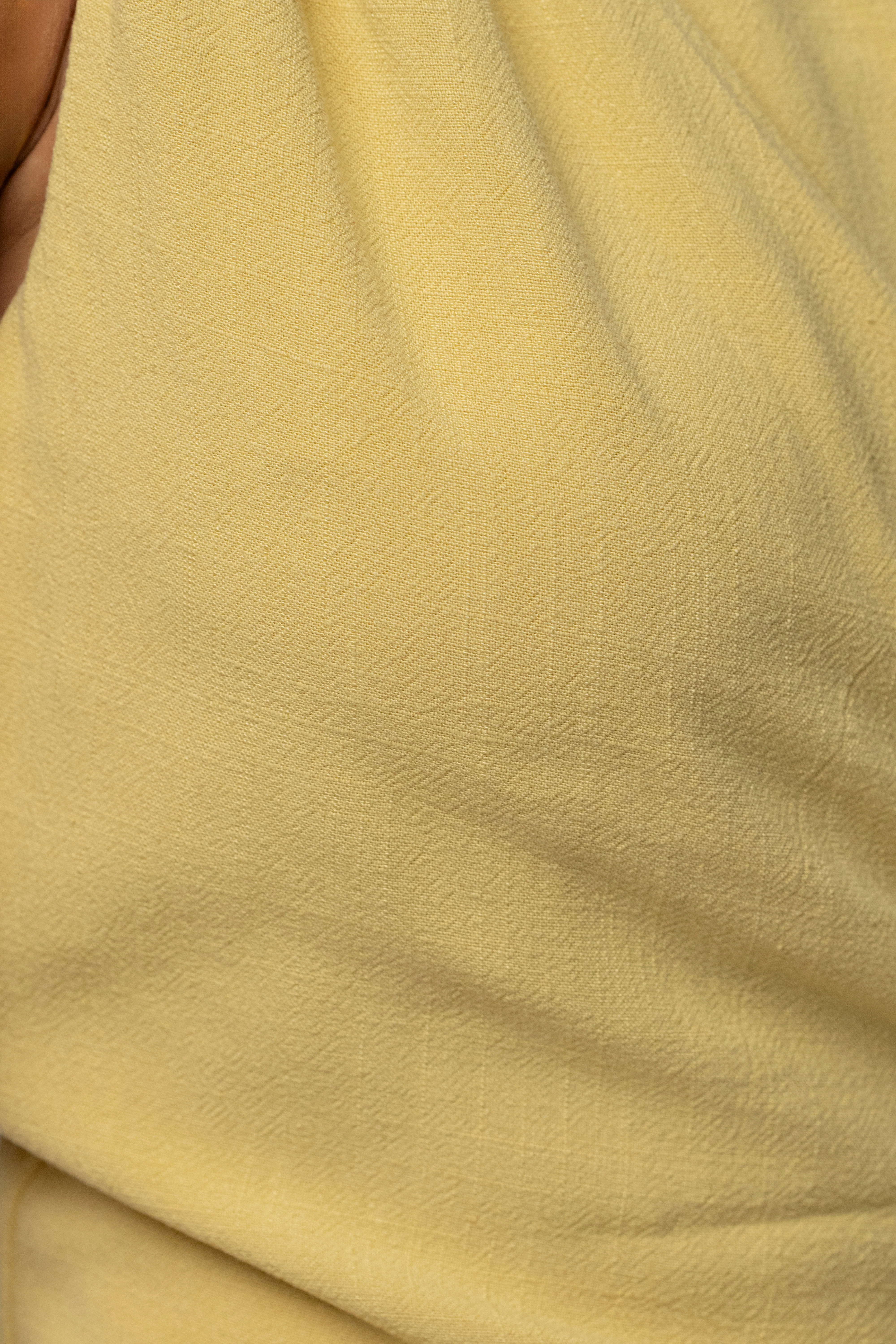 Yellow Palmera One Shoulder Top