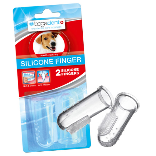 Bogadent Silicone Finger for Dogs - 2 Packs of 2