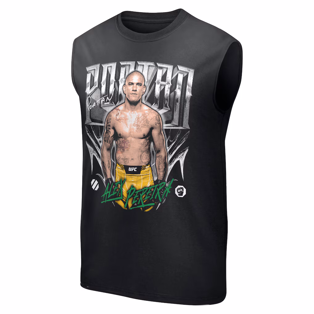 UFC Alex Pereira Grunge Tone Tank - Black - Mens