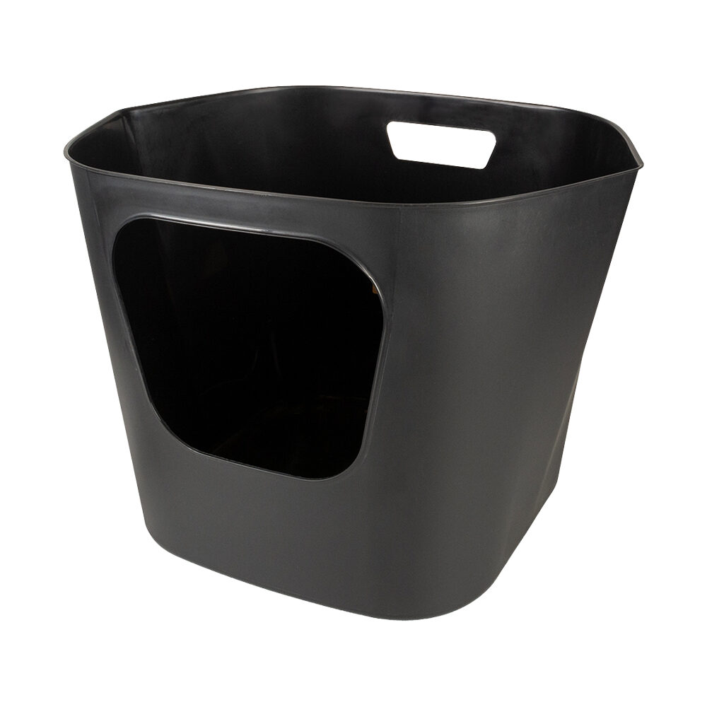D&D Dean Open Litter Box - 54.5 x 44 x 40.5 cm - Black