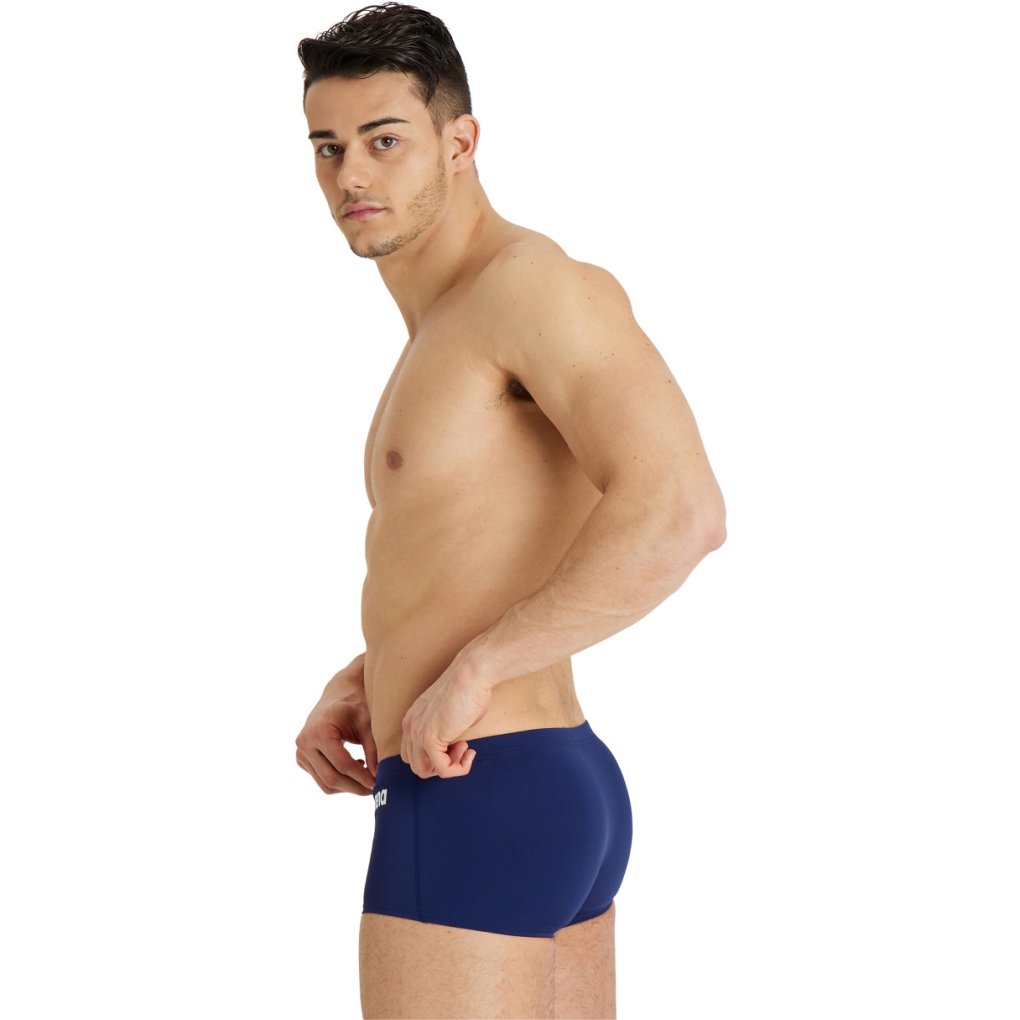 arena Performance Solid Team Low-Waist Swim Shorts Men - Navy/White