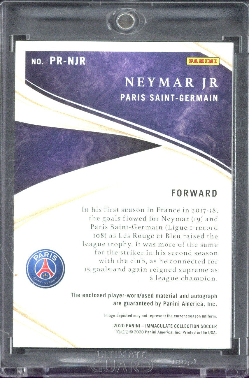 2020 Panini Immaculate Collection Soccer Neymar Jr Relic Autograph /10 #PR-NJR