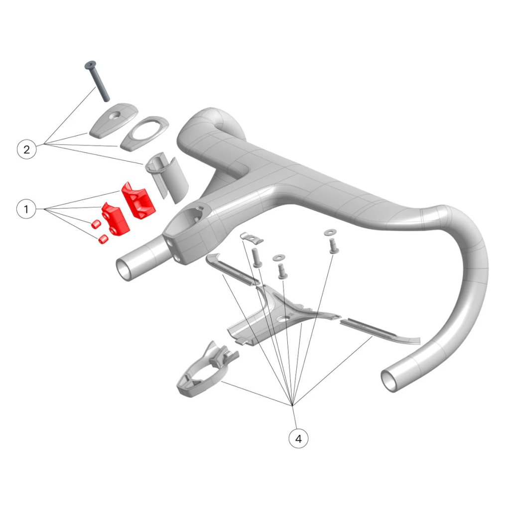 BMC Clamp Kit for ICS2 CARBON Aero Gen. 2 Cockpit - 30007881