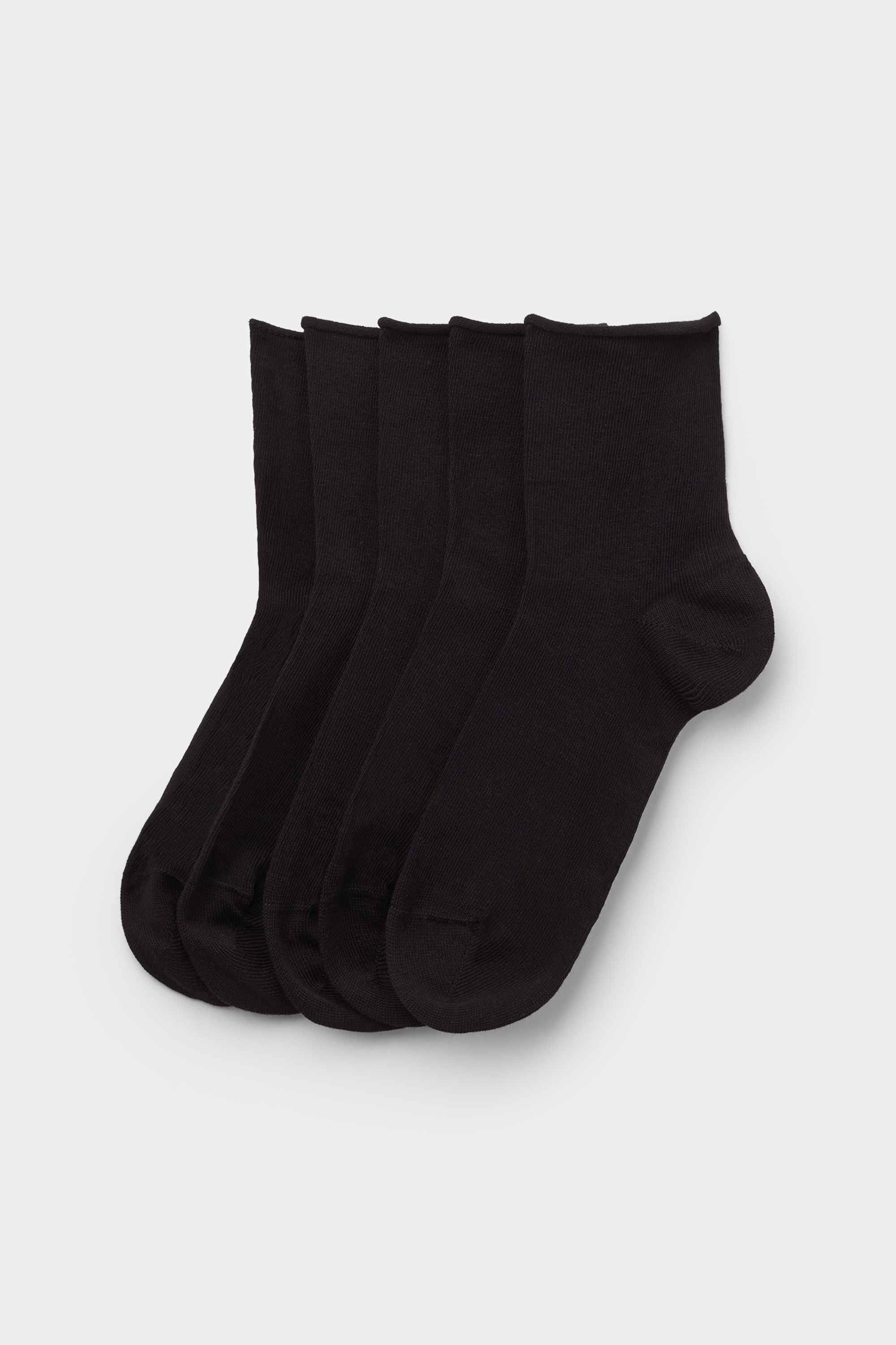 5 Pairs of Hemless Cotton Short Socks