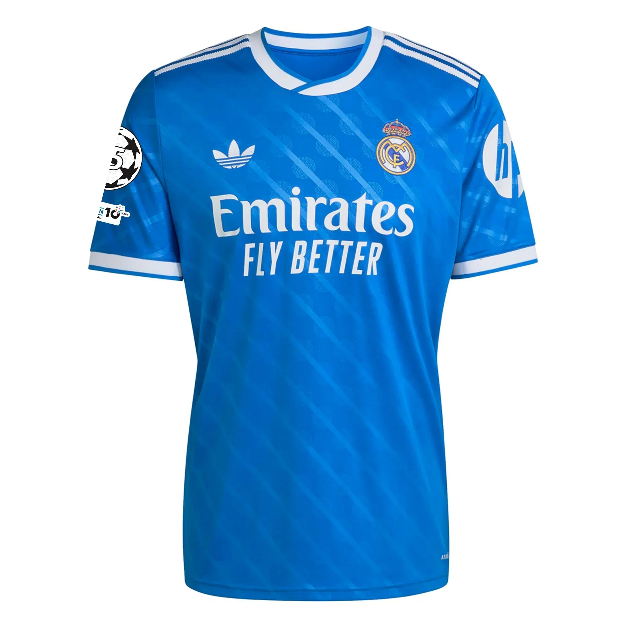 Arda Guler Men's Real Madrid Third Jersey 25/26 w/ Champions League Patches (Blue/White)