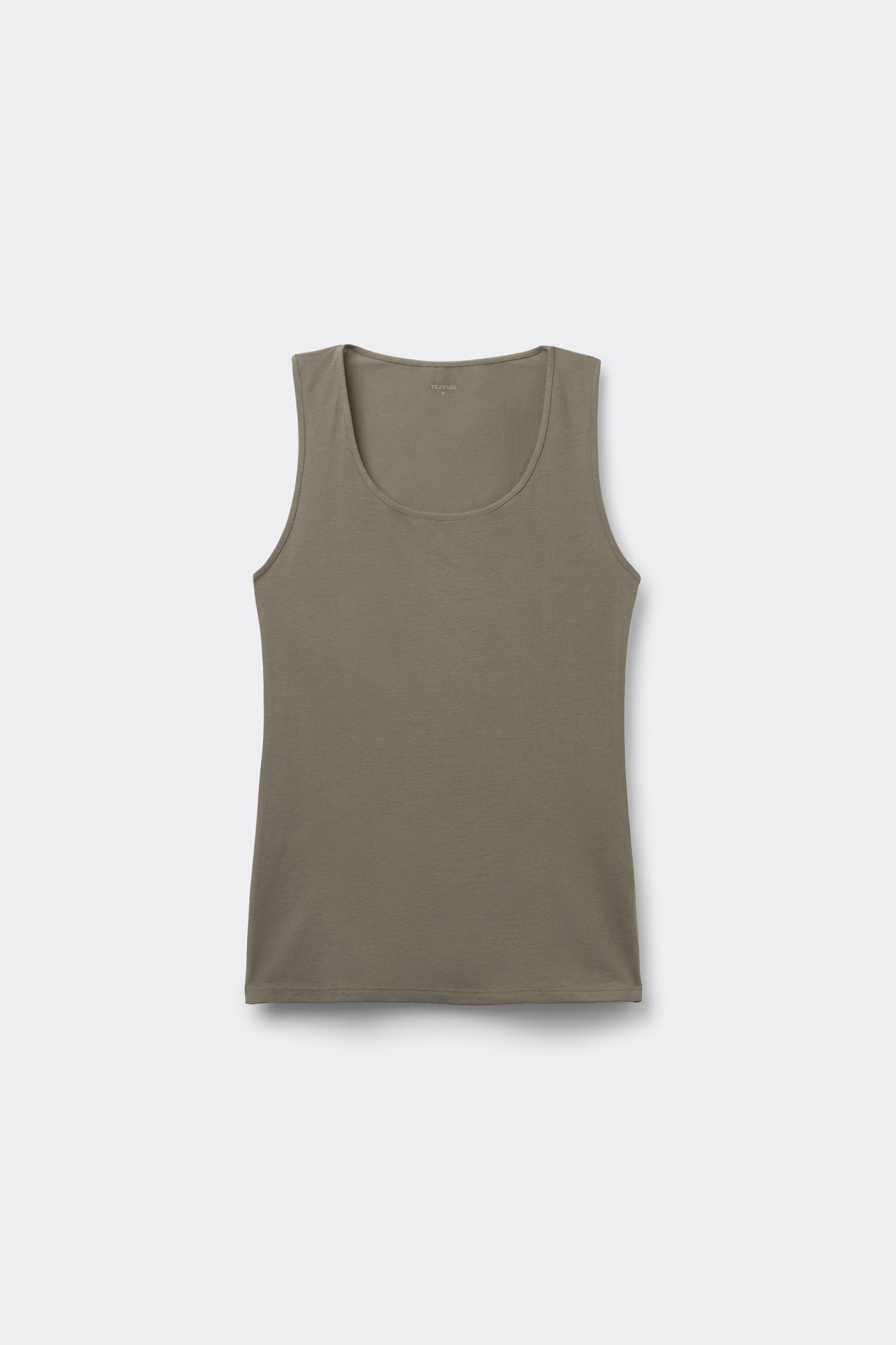 Organic Cotton Camisole with Wide Shoulder Straps and Scoop Neck