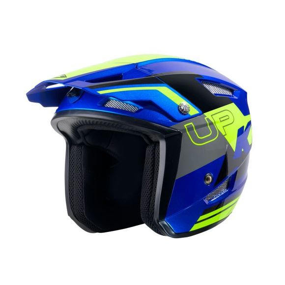 Kenny TRIAL UP GRAPHIC 2025 Trial Helmet - Blue / YellowRef: KE2287