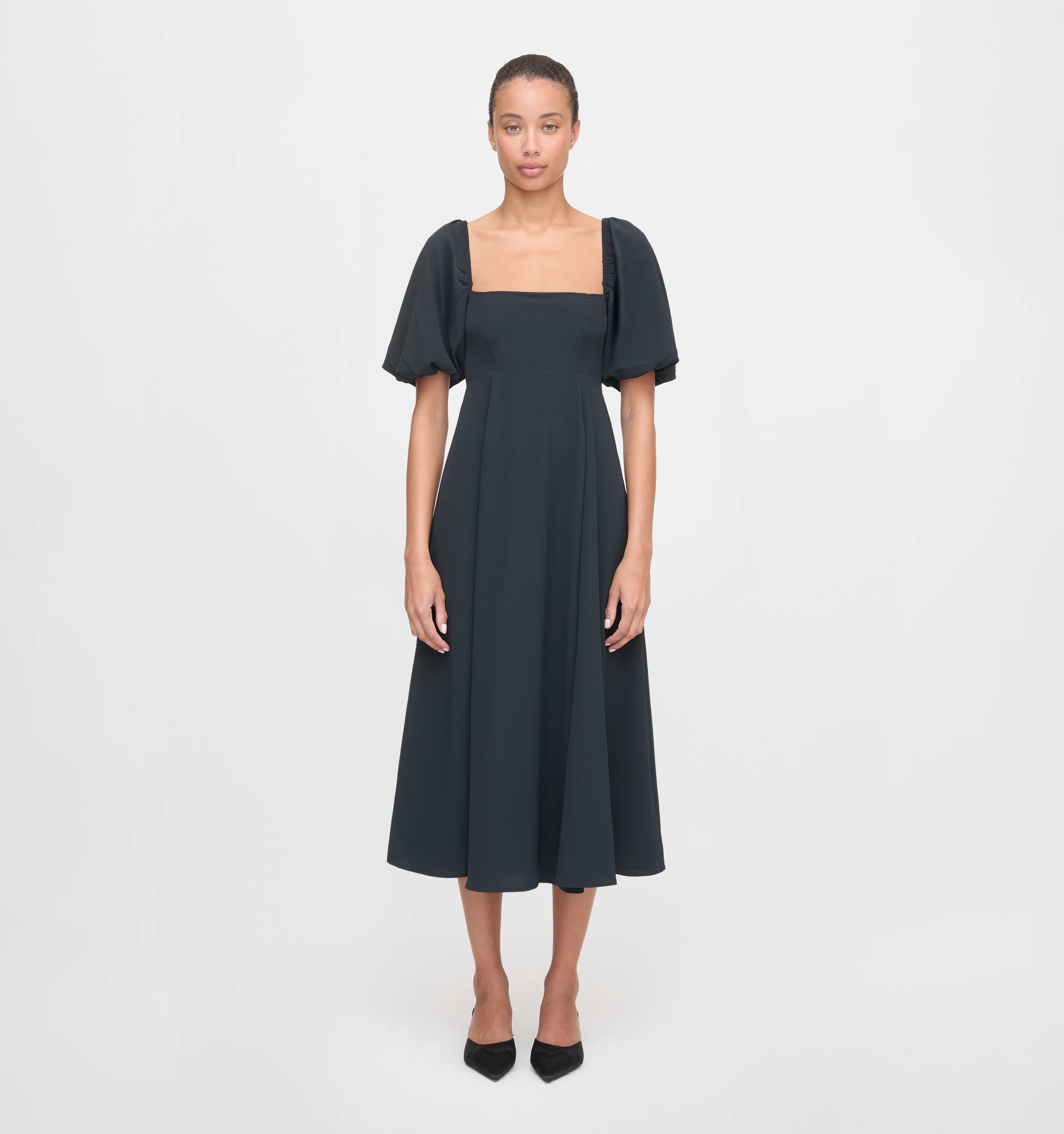 The Matilda Dress - Black Crepe