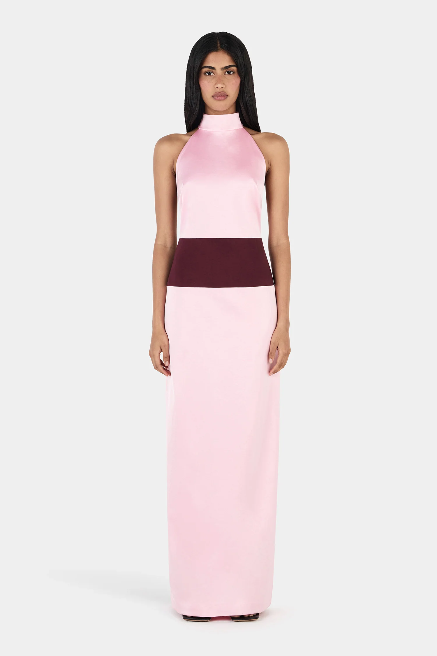 Venetia Midi Dress Wine/Pink