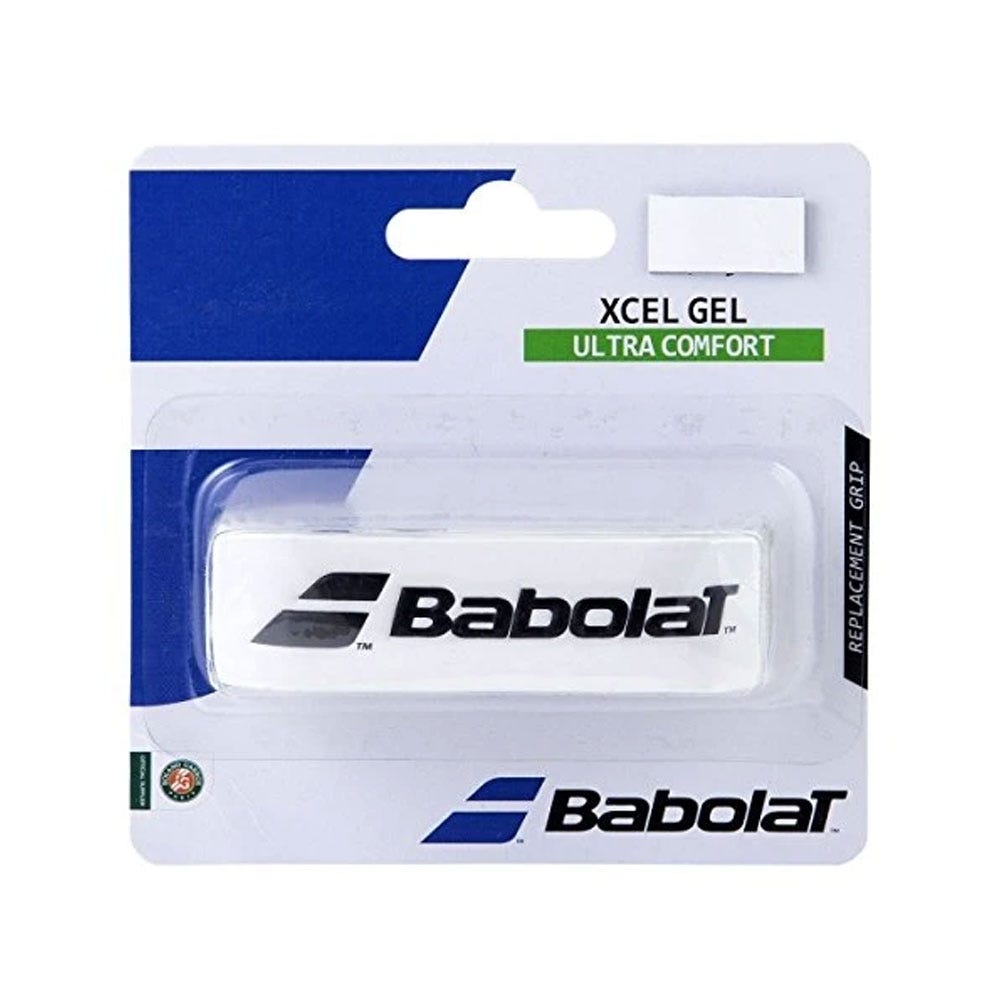 WHITE BABOLAT XCEL GEL GRIP