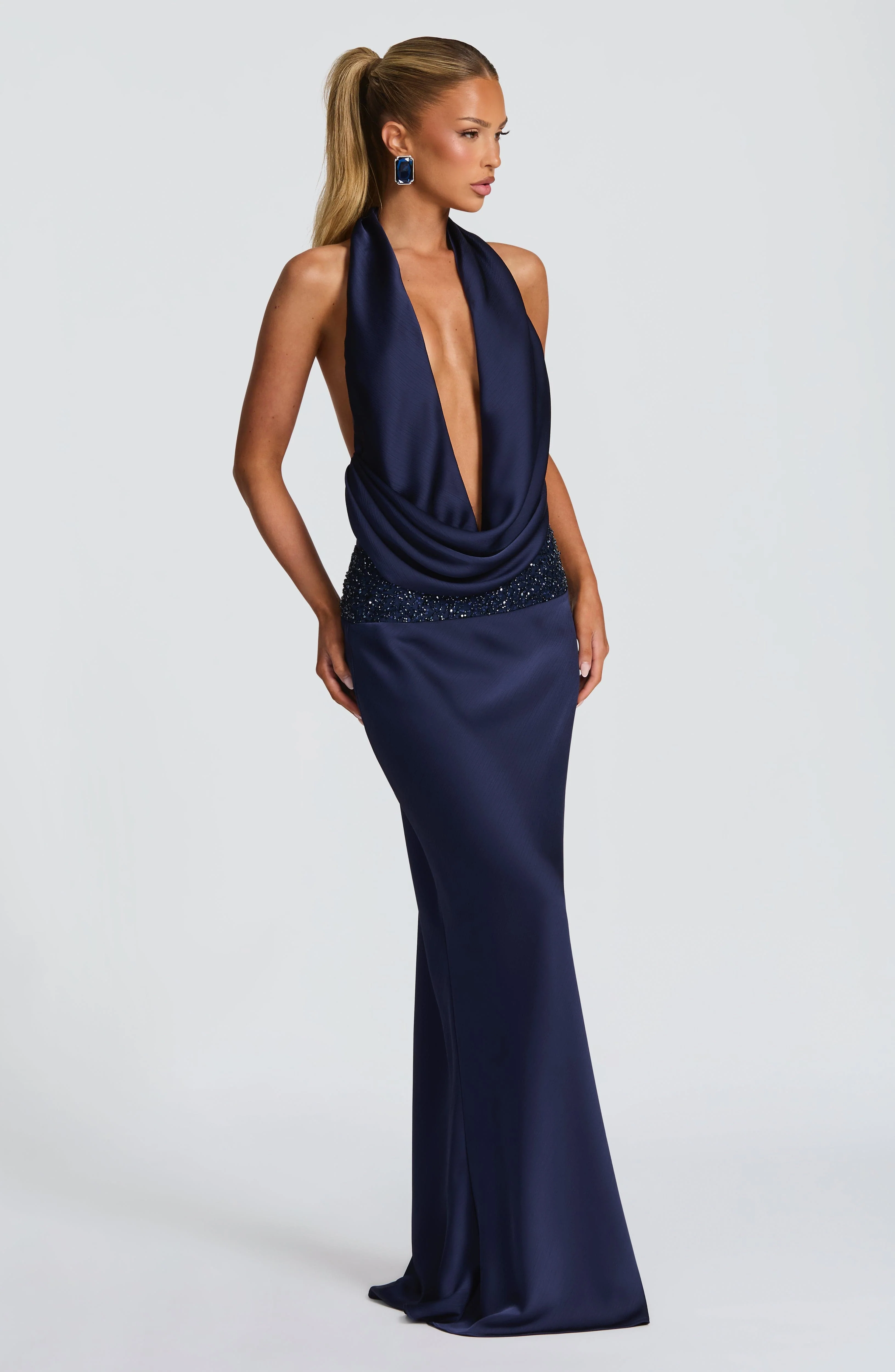 Ira Maxi Skirt - Navy