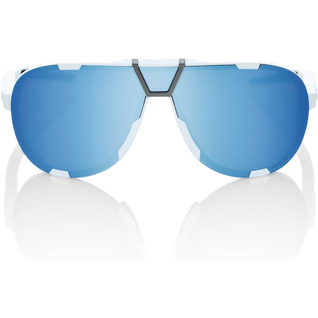 100% Westcraft Glasses - Soft Tact White - HiPER Blue Multilayer Mirror | Clear