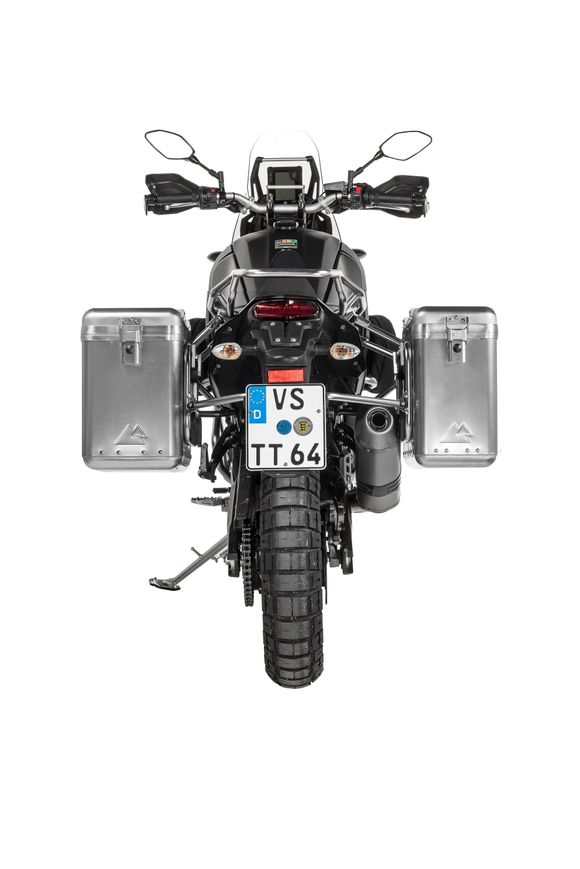 Touratech ZEGA Mundo 31/38 suitcase - Gray support included - AluminumRef: Trt01958A / 01-632-6130-0