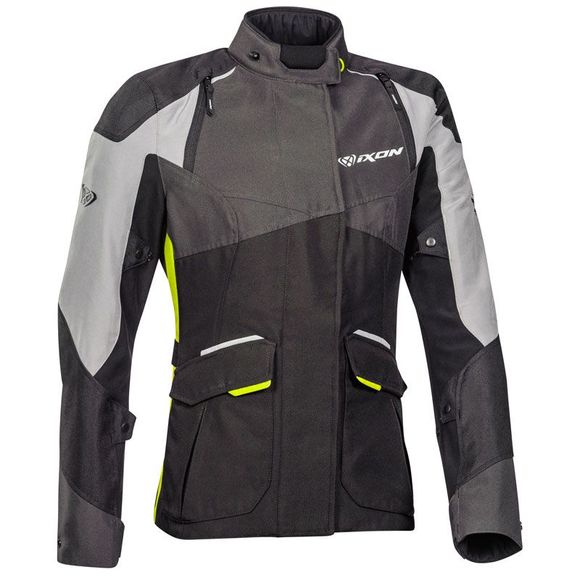Ixon BALDER LADY Motorcycle Jacket - Black / YellowRef: IX1442-C59080