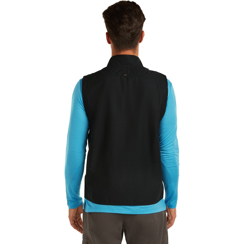 Icebreaker Merino Shell+™ Cotton Elevation Winbreaker Vest Men - Black