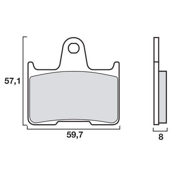 Plaquettes de freins Brembo Organique arrièreRef : 07KA2107