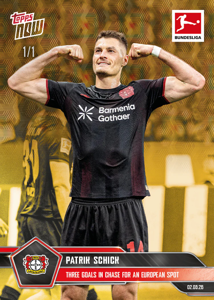 Patrik Schick - 2025-26 Bundesliga Topps NOW® - Card 185 - PR: 127